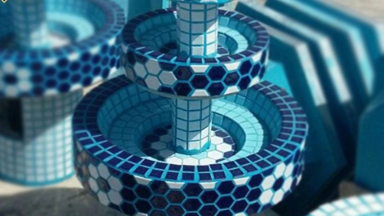 Production and distribution of ceramic basin and galaxy fountain in Khomeini city of Isfahan