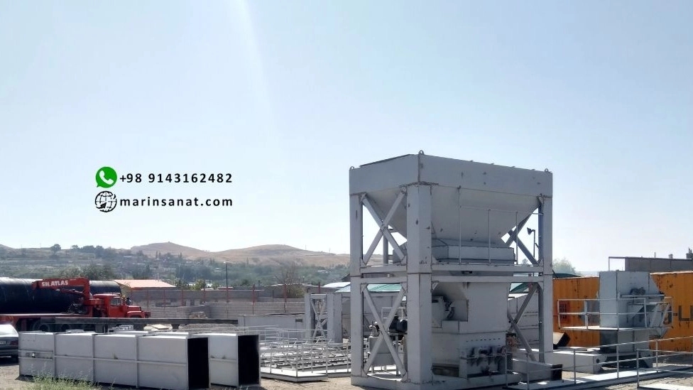 Construction of sand and plaster asphalt curing machines of Marina Sanat Karayol in Tabriz