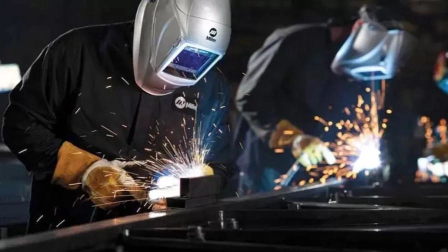 What is overhead welding?