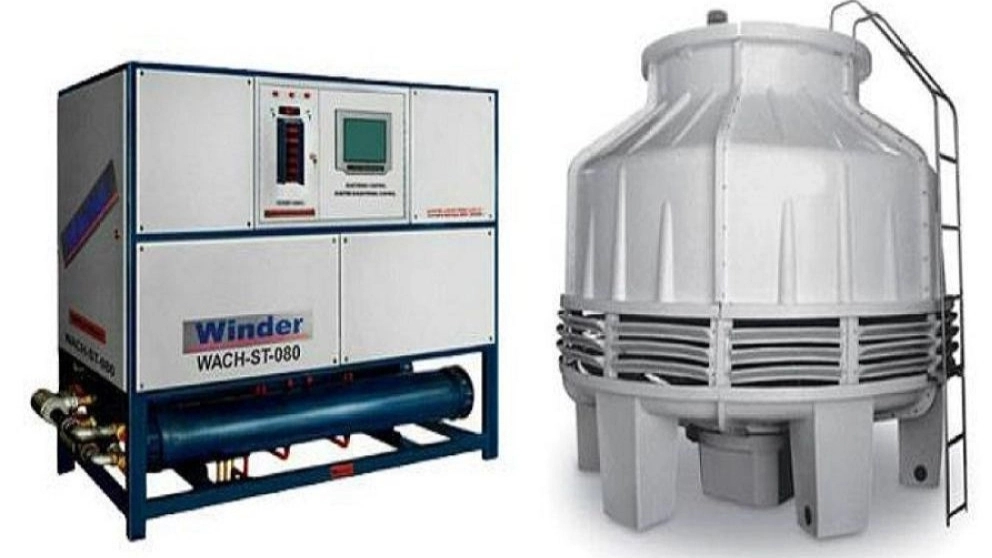 Designer and manufacturer of Pars liquid cooling tower and chiller with Winder brand in Tehran