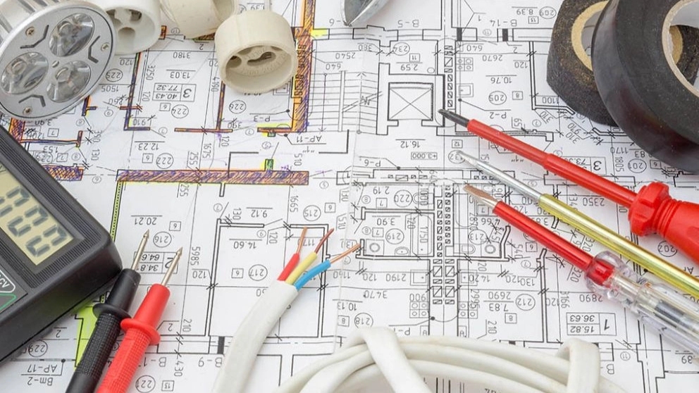 Azizi construction engineering services, architectural plan design of Esfahan electrical and mechanical structure
