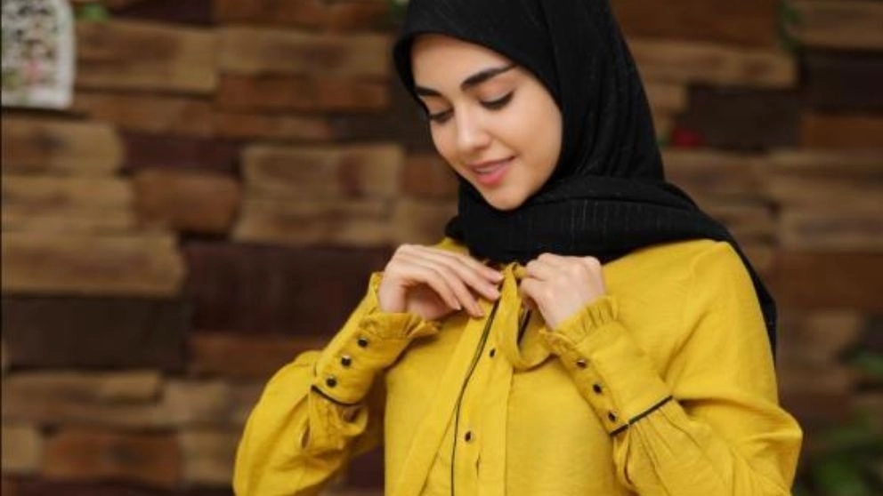 Dress with hijab for the party