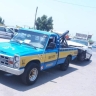 A huge ambulance and tow truck in Bandar Abbas