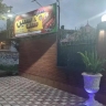 Cafe, restaurant and fast food at night in Langrod