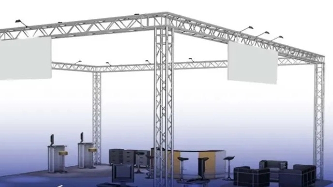 Advertising space frame structure