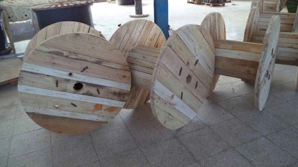 Application of wooden cable reel