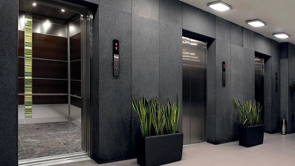 Elevator technician, carrying out elevator repair and wiring in the Republic of Tehran