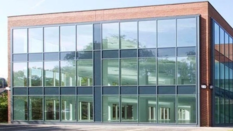 Arcan company in Javaid, production of curtain wall glass and commercial and office partitions in Tehran