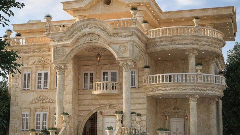 Mohammadi stonework group, implementation of Roman and classical facades in Islamshahr, Tehran