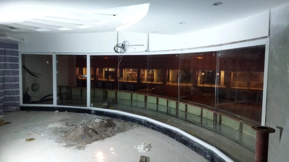 Rahsparglass glass, spider glass facade and curtain wall facade in Anzali