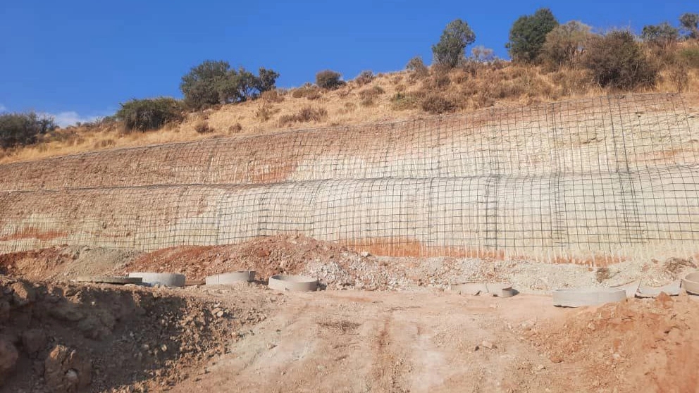Key shotcrete, implementation of retrofitting and shotcrete in Shiraz