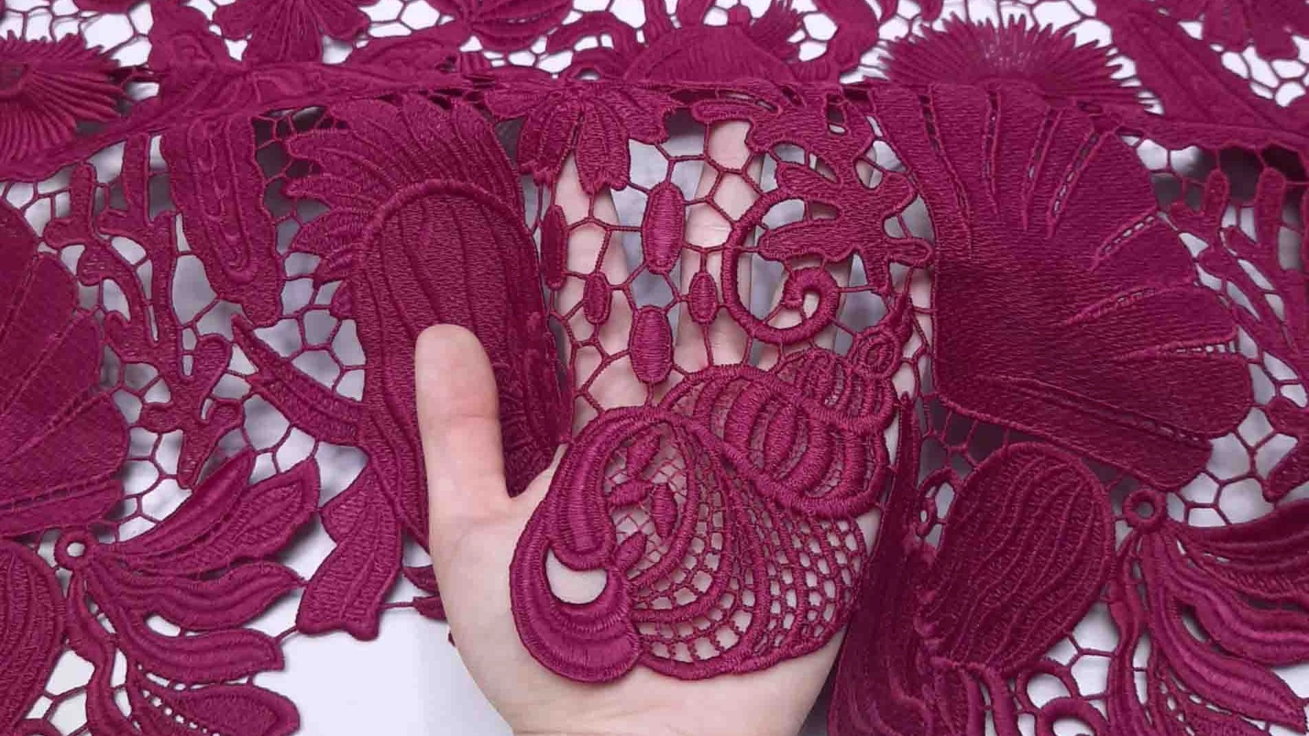 History of guipure fabric