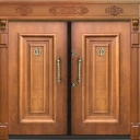 Sale of Rouhani's anti-theft door in Kamiyaran, Kurdistan