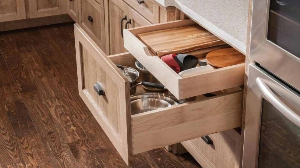 Hidden drawer of cabinet and wall closet