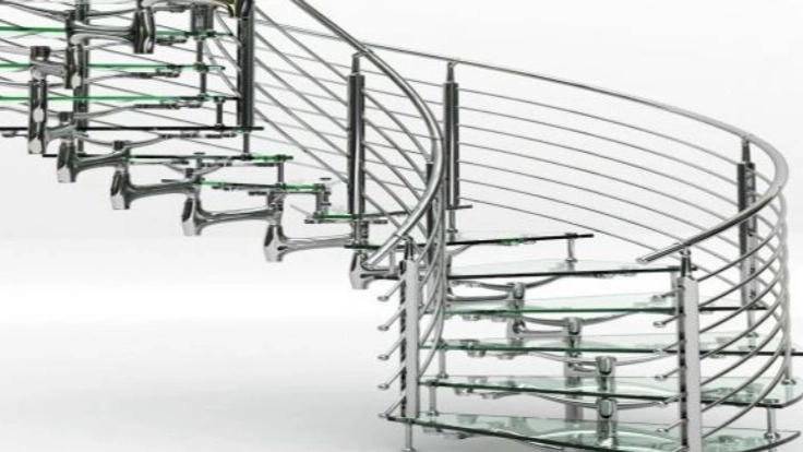 Pasargad fence, steel fence and round stairs and bank protection in Baneh