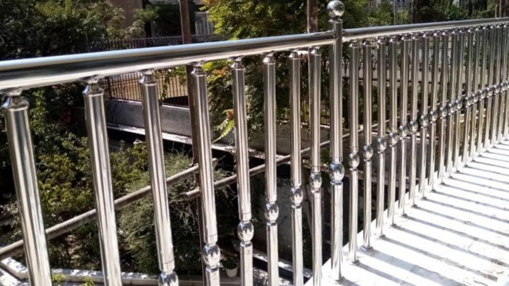 Jalili steel fence, staircase and balcony fence and bank protection in the middle