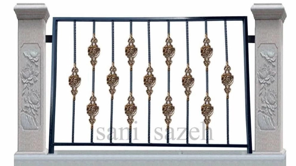 Fallah fence, production and implementation of metal and wrought iron staircase fence in Karaj