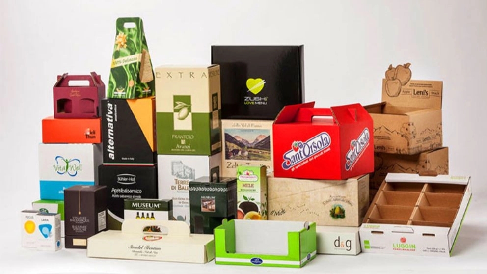 All kinds of cardboard boxes