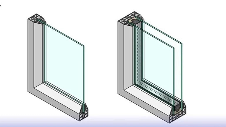 The difference between single-pane and double-pane glass
