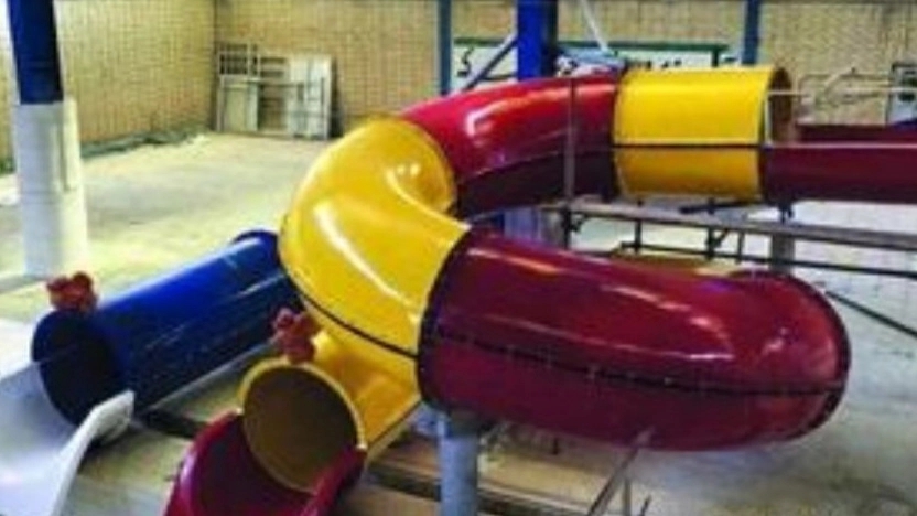 Different types of water park equipment