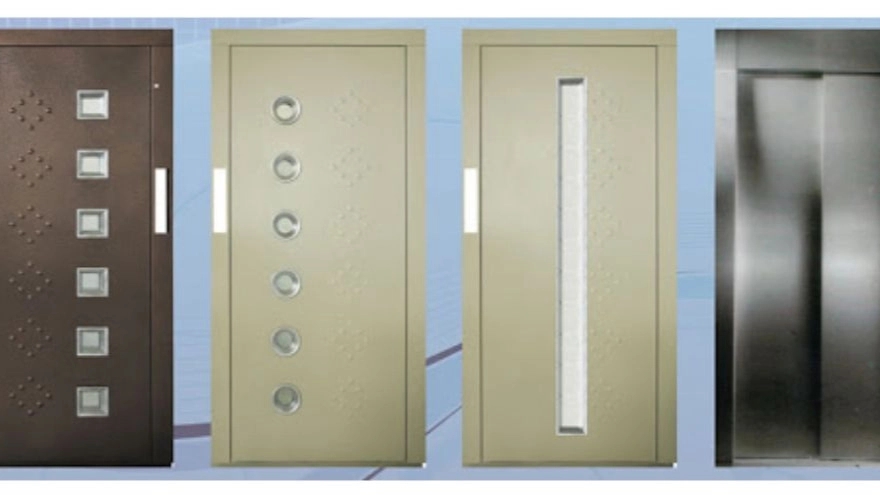 Royal Ro System, the manufacturer of elevator cabin doors on the central floor in Siahseng, Tehran