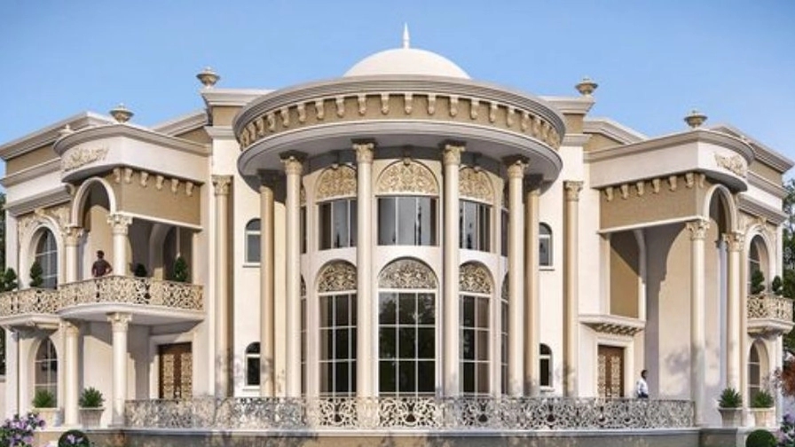 Facade execution of Bagheri building in Yazd