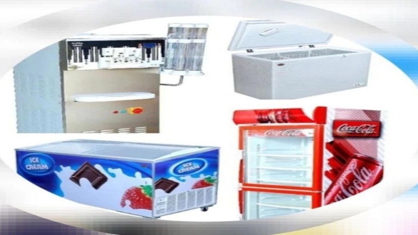 Aisan Sharq, producer and exporter of industrial refrigerators and freezers in Nazeri store in Tehran