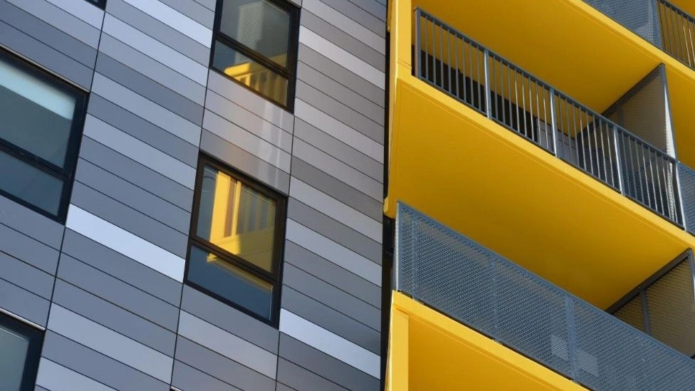 Naimi Industrial Group, implementation of composite facades of buildings in Khammam and Rasht