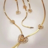 Precious gold, bound necklace and half set in Bakhtegan, Fars