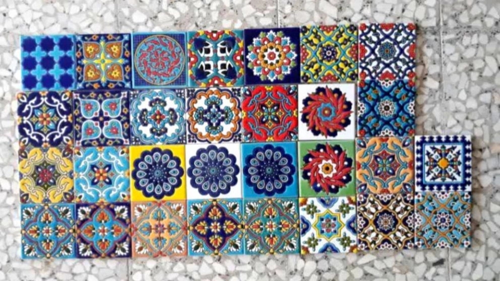 Isfahan seven color tile
