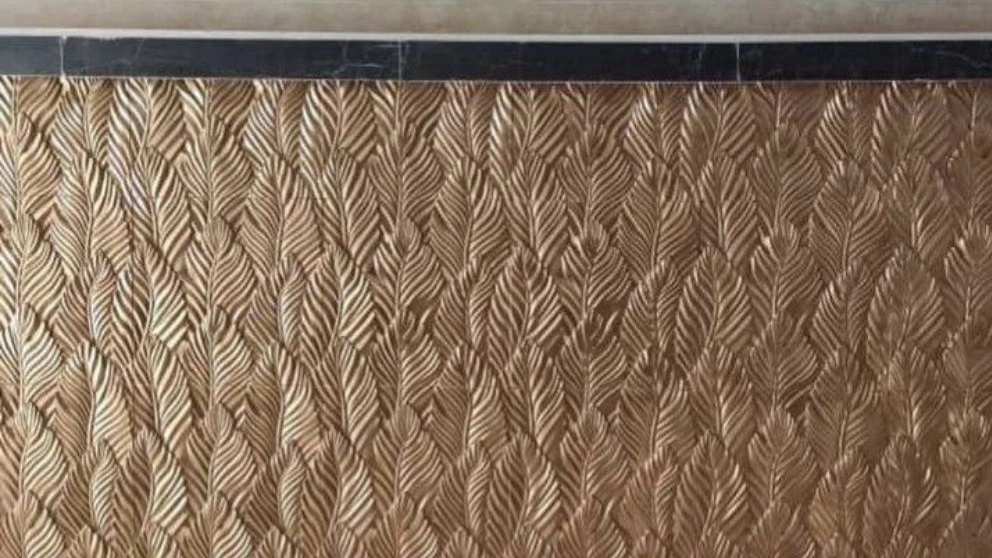 Motamedi Stone, implementation of artificial stone wallpaper and epoxy flooring in Isfahan