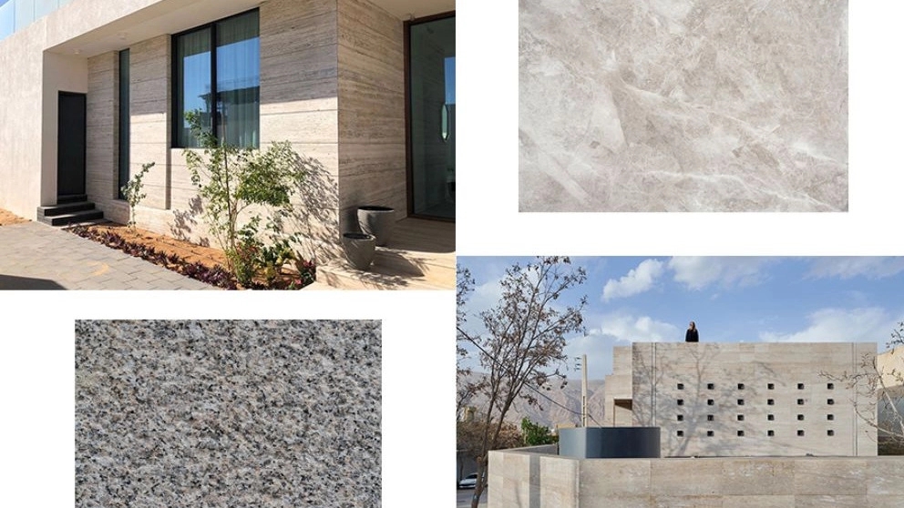 The most beautiful stone facade for the building