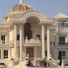 Binghi construction services, implementation of Roman facade, ceramic tile slabs