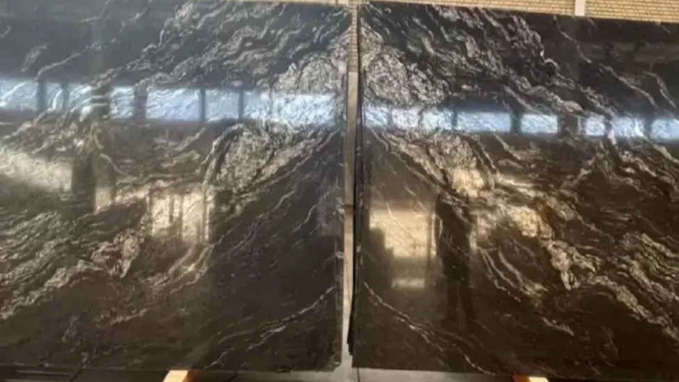 Pearl of the Gulf building stone, sale of travertine marble slabs in Bandar Abbas