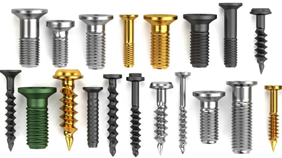 All kinds of industrial bolts and nuts