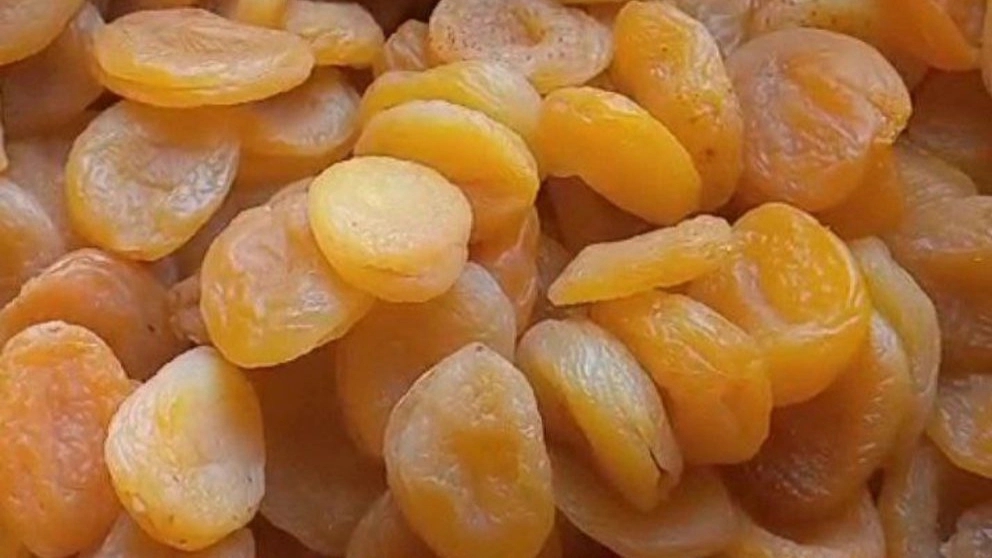 Export of apricot and raisin leaves