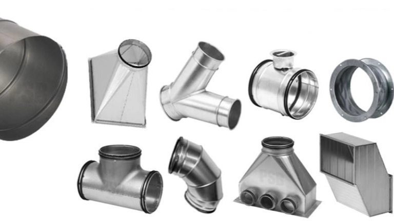Sky ventilation part trading, production and sales of spiral pipes and fittings in Mashhad