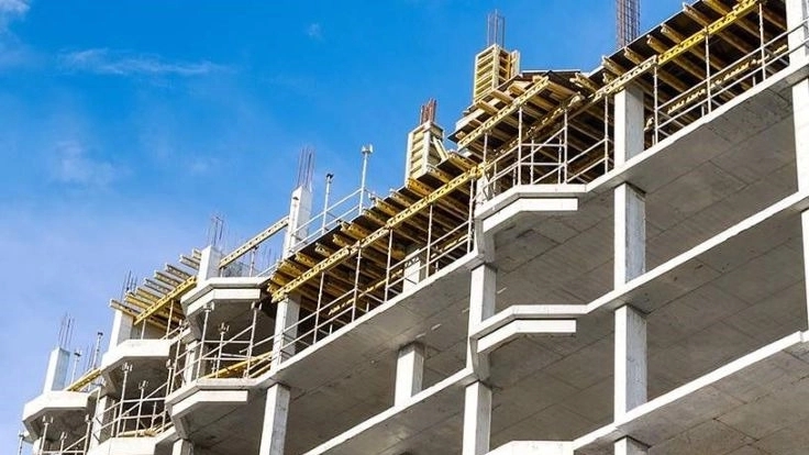 Skyscraper executive group, implementation of molded concrete roof and brickwork in Khuzestan