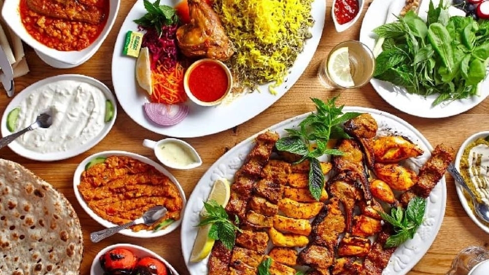 Shahr Sabz Kitchen Restaurant, a variety of local Iranian dishes outside Mirzaei in Razvanshahr
