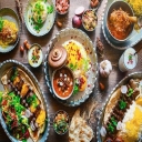 Shahr Sabz Kitchen Restaurant, a variety of local Iranian dishes outside Mirzaei in Razvanshahr