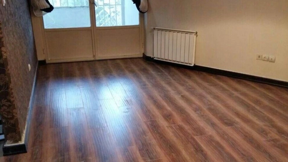 Parquet laminate wooden construction bridge