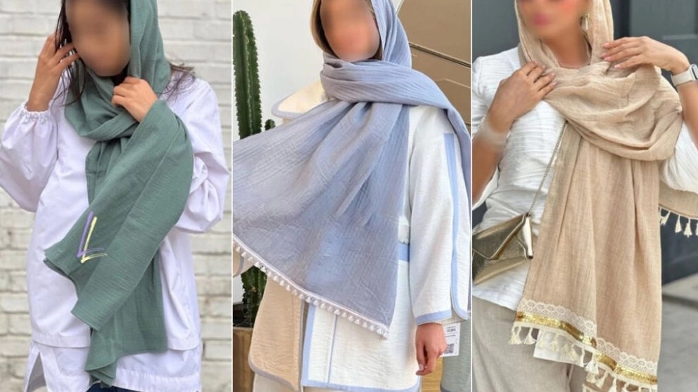 6 models of fashionable shawls and scarves