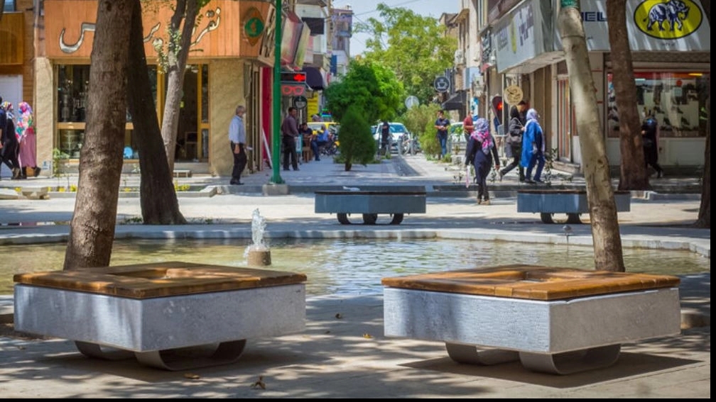 All kinds of urban furniture