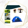 Khime Ali, embroidered travel canvas tent in Karaj Garamdre
