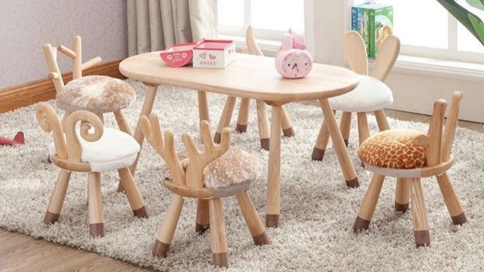 Tofal Posh, production of children's tables and chairs, modern dining table in Tehran