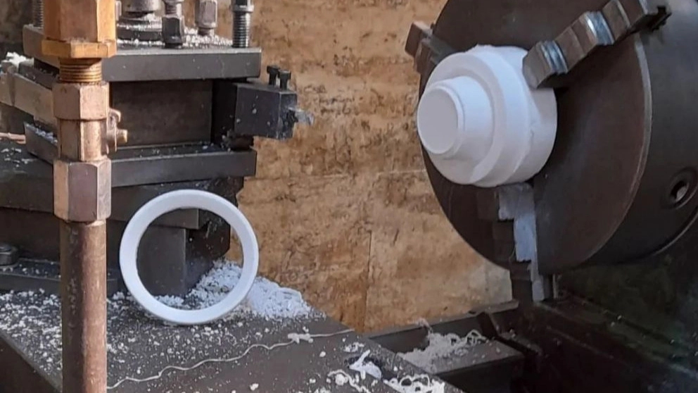 Making Teflon ptf ball valve