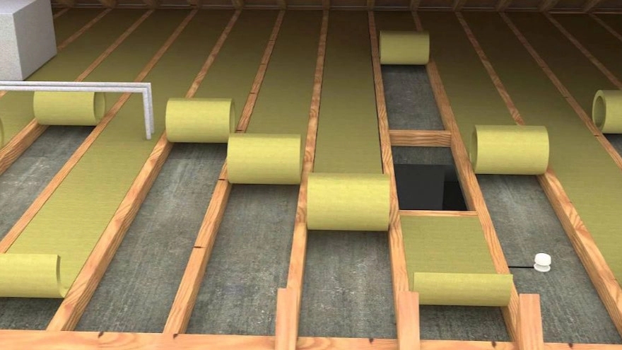 Application of stone wool in building
