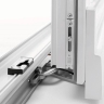 Mrs. Yaraq, selling aluminum door and window fittings in Mashhad