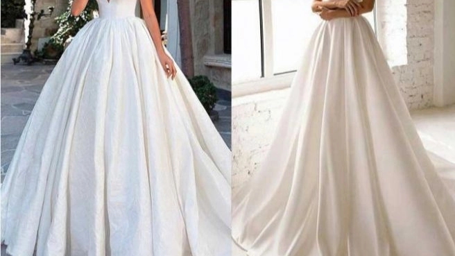 Types of wedding dresses based on the type of skirt