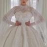 Maison Liora, formal evening wedding dress in Sari